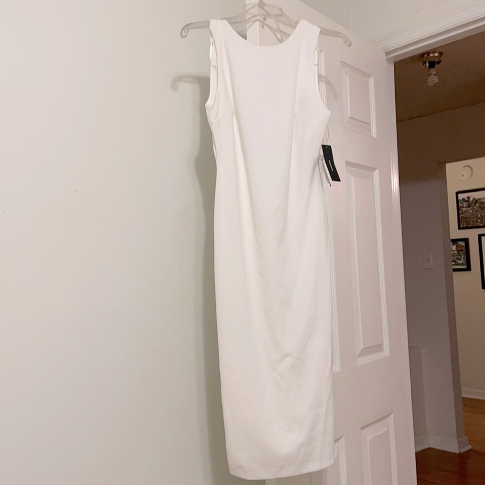White Lulu open back dress